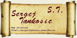 Sergej Tankosić vizit kartica